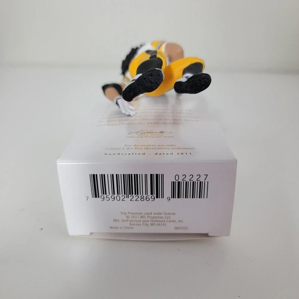 Hallmark Keepsake Troy‎ Polamalu Pittsburgh Steelers Ornament 2011 White Jersey